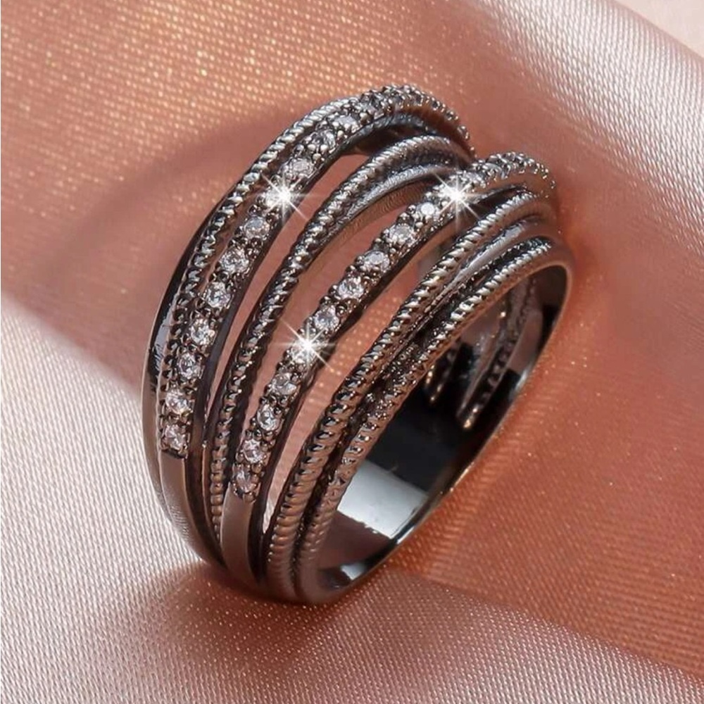 Cubic zirconia Bling Ring NEW